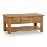 Rivermead Natural Solid Oak 6-Drawer Storage Coffee Table