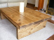 COFFEE TABLE, RUSTIC CHUNKY,HANDMADE,SOLID WOOD