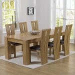1. Dining Room Solid Oak Dining Table And 6 Chairs Oak Table And
