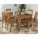 Rustic Oak Dining Table Set, Oak Table and Oak Dining Table