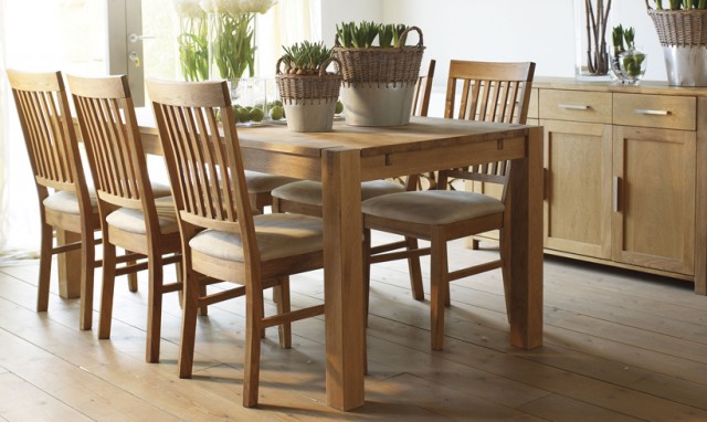 Lovely Dining Table And 6 Chairs Oak Room With For Decor 11