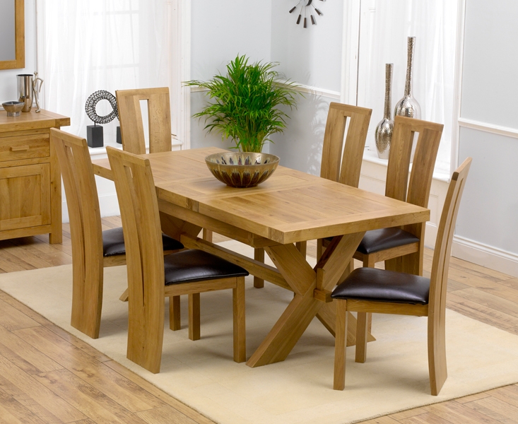 Pros of buying the solid oak dining table
  and 6 chairs