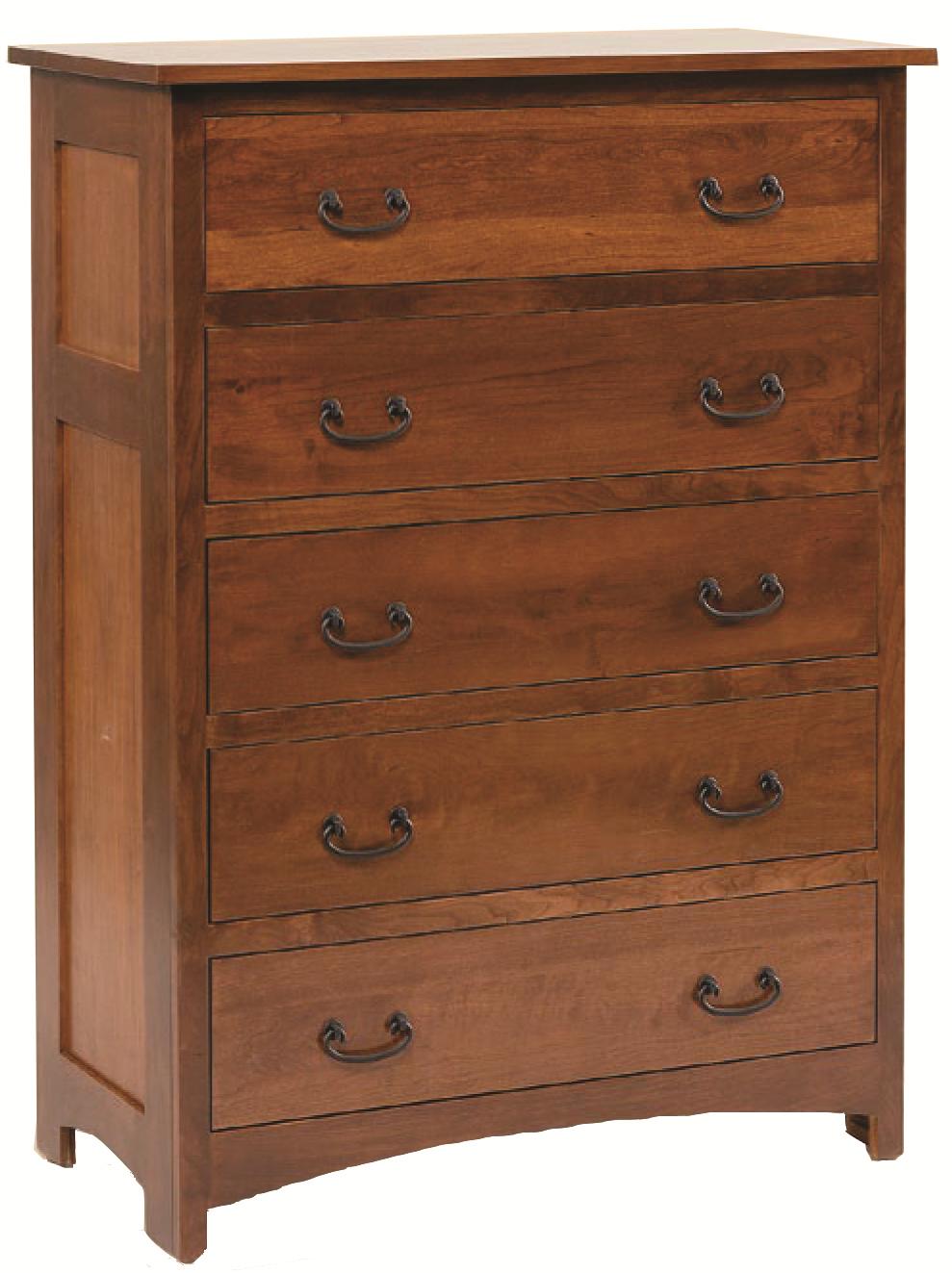 5-Drawer Solid Wood Chest