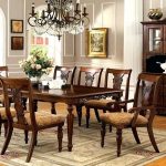 formal dining turned legs dark oak finish solid wood set room sets for sale  p