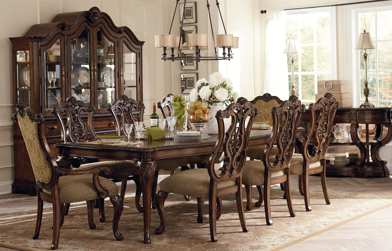 Charming Image Of Dining Room Decoration Using Round Black Metal