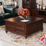 4 large ash wood coffee table storage small square wooden living room side  teasideend