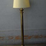 Large brass floor lamp by stiffel image 2