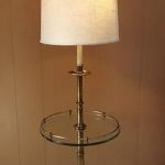 Vintage MID CENTURY MODERN Stiffel Brass Floor Lamp w/Glass Table. Had  these too.