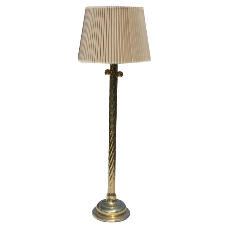 Vintage Brass Stiffel Floor Lamp For Sale