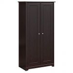 Traveller Location: Bush Furniture Cabot Tall Storage Cabinet with Doors in  Espresso Oak: Kitchen & Dining