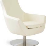 Swivel Occasional Chair, Cream