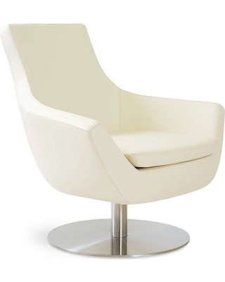 Swivel Occasional Chair, Cream