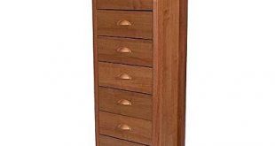Lingerie Chest Of Drawers Tall Dresser Bedroom Cabinet Wood Organizer  Storage