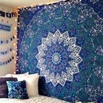 Large Indian Mandala Tapestry Hippie Tapestry Wall Hanging Throw Bedspread  Dorm Tapestry Kaleidoscopic Star Tapestry Wall