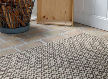 Hook & Loom thick woven natural wool rugs