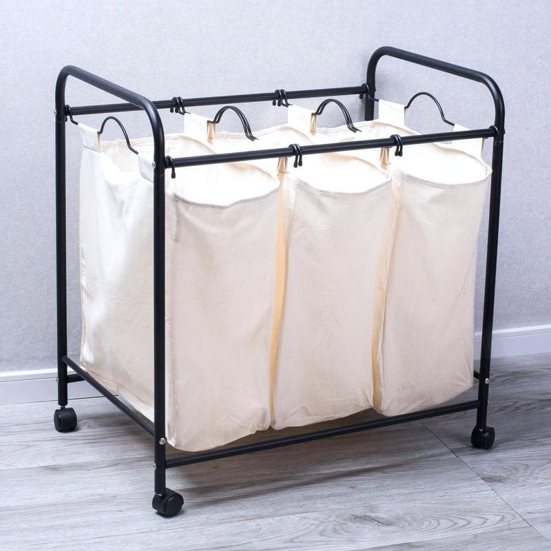 three bin laundry hamper laundry hamper with triple sorter 3 bin laundry  hamper 3 bin laundry .