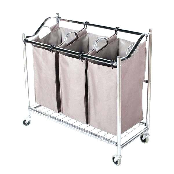 three basket laundry hamper laundry bin sorter 3 section heavy duty laundry  hamper sorter three bin .