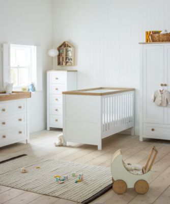 mothercare lulworth cot bed - classic white