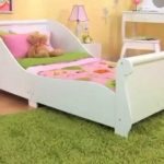 Kids Childs Toddler Junior My First Sleigh Cot Bed KidKraft Bedroom  Furniture - YouTube