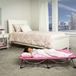 Regalo My Cot Portable Toddler Bed, Includes Fitted Sheet, Pink