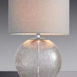 Bassett Mirror Dania Modern Pearl White Drum Table Lamp | Modern
