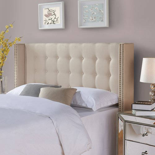 Better Homes and Gardens Wingback Tufted Upholstered Headboard King/Cal King  Ricepaper - Traveller Location