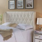 Better Homes and Gardens Scalloped Wingback Tufted Upholstered Headboard  King/Cal Sand - Traveller Location
