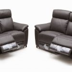 Two Seater Reclining Leather Sofas