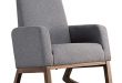 Amazon.com: Giantex Upholstered Rocking Chair Modern High Back