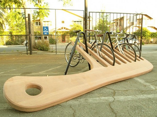 Cool Urban Furniture: Bike Rack Shaped Like a Giant Comb