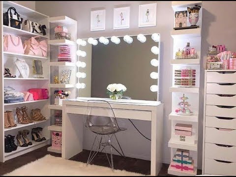 Vanity Desk With Mirror And Lights