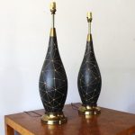 Pair of Vintage Mid Century Modern 1960s Ceramic Table Lamp | For