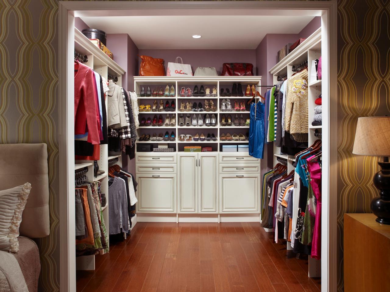 Showcase Shoes in a Walk-In Closet