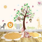 Kids Wall Decal Mural Jungle Decal by EnchantedInteriorsUK on Etsy Jungle Wall  Stickers, Nursery Wall