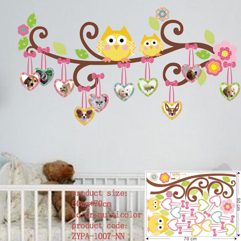 owl wall stickers for kids room decorations animal decals bedroom nursery  removable tree wall art children stikcer zooyoo1006 – Wall Stickers