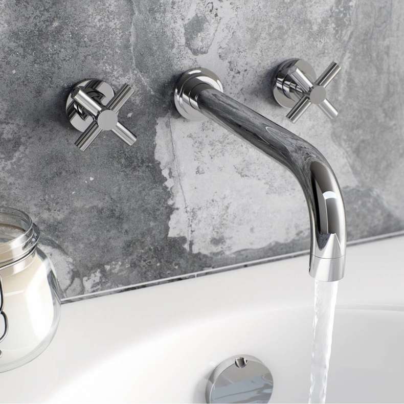 Alexa wall mounted bath filler tap