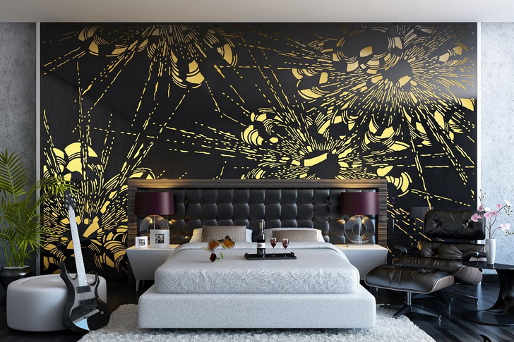 Bedroom-Decorating-Ideas-Flowers-Wall-Mural
