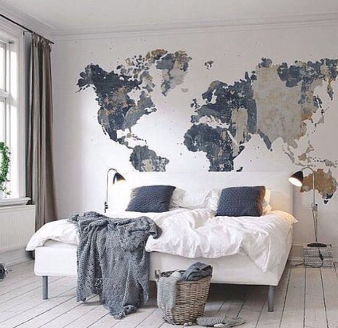 cool map mural See various wall mural designs at http://www.inkshuffle