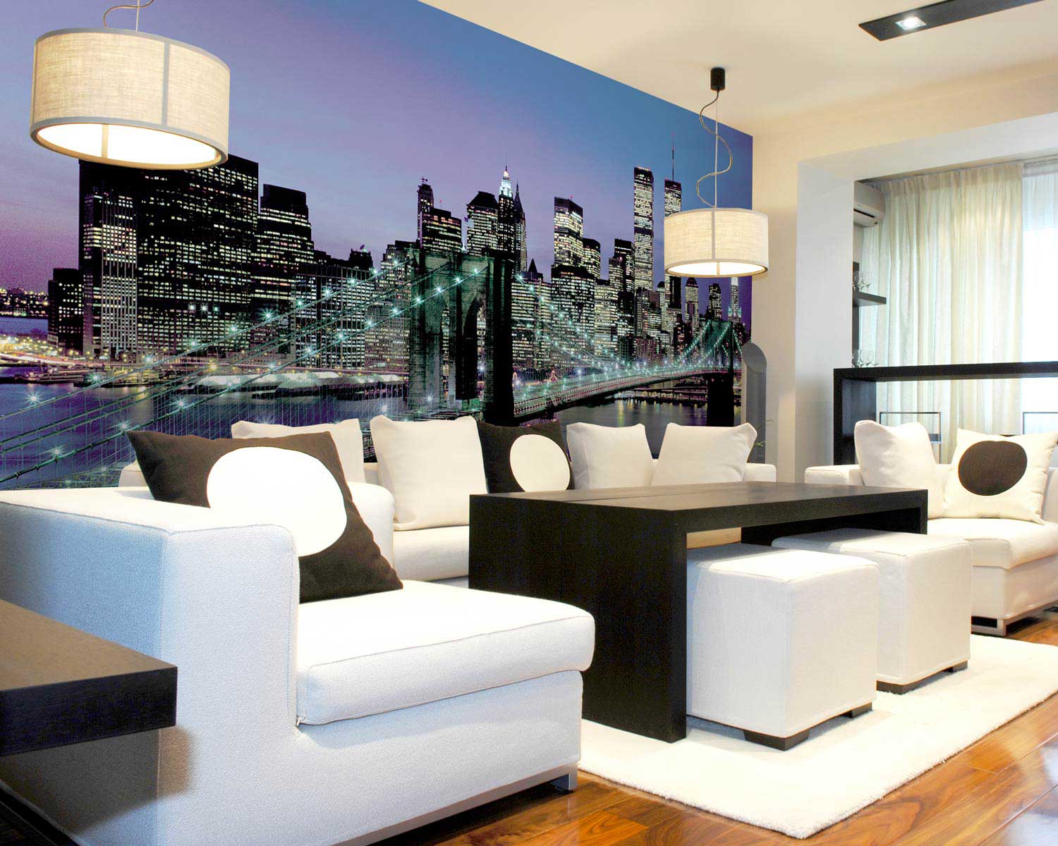 Manhatten Lights Wall Mural