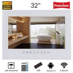 Soulaca 32" Android Smart White Waterproof Bathroom TV