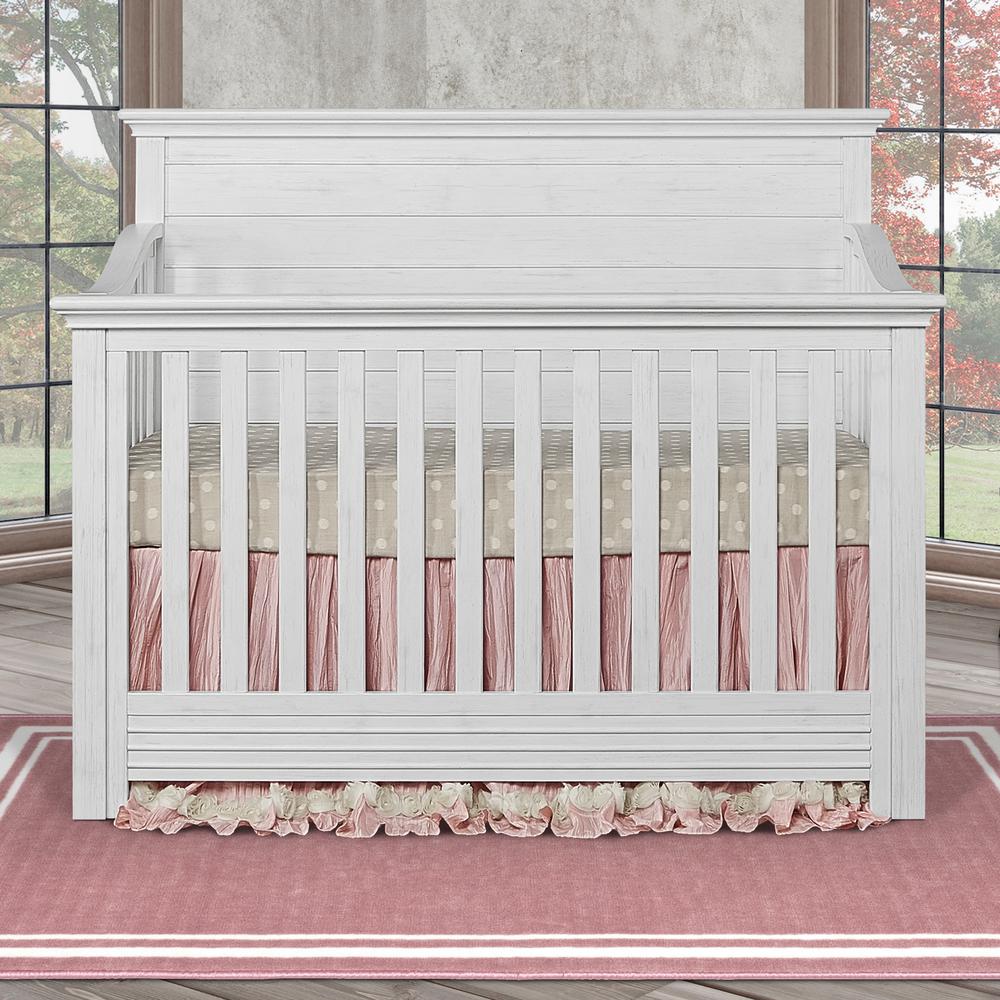 Evolur Waverly Weathered White 5 in 1 Convertible Crib