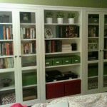 white bookshelf with glass doors - YouTube