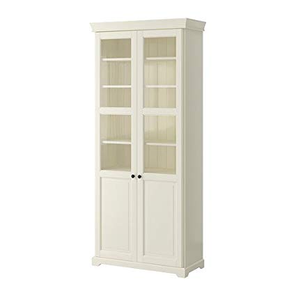 Amazon.com : IKEA Bookcase with Glass Doors, White 4202.82623.2218