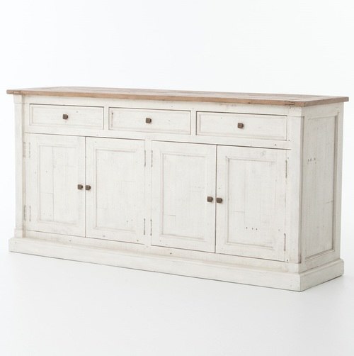 Cintra Reclaimed Wood White Sideboard Buffet