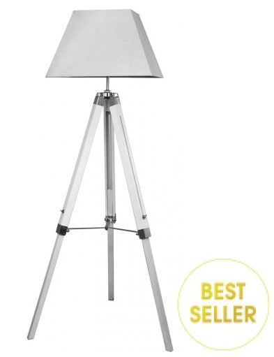 Impressive Design White Wood Floor Lamp Contemporary Design