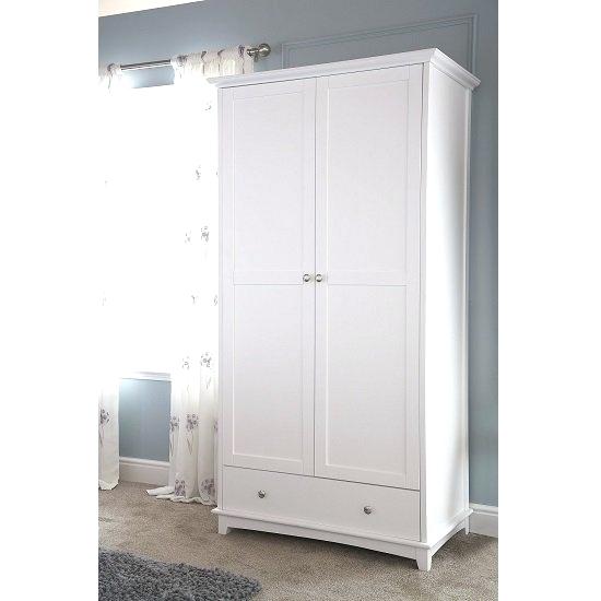 white wooden wardrobe tornado wooden wardrobe in white with 2 doors 1 drawer  1 click to . white wooden wardrobe