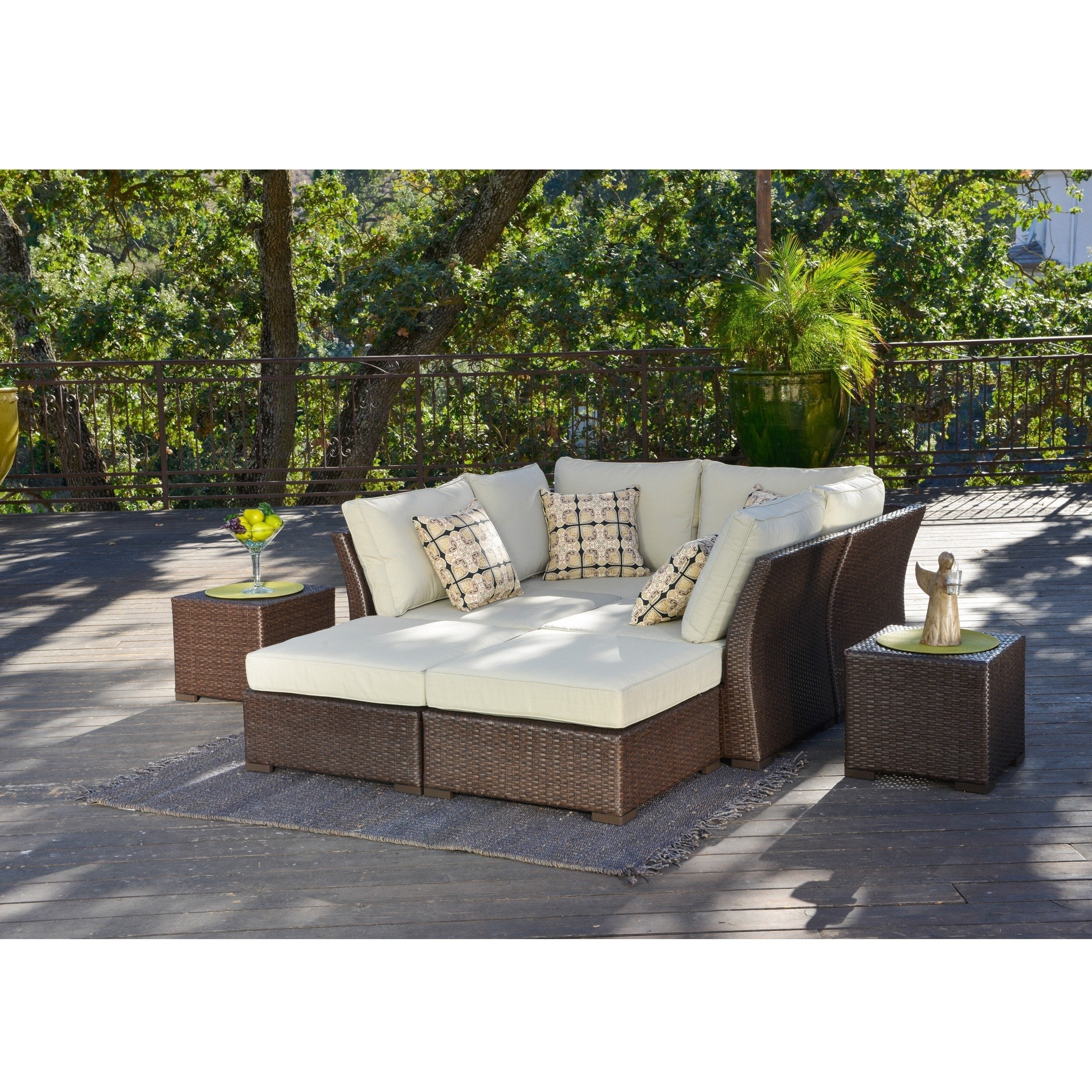 Shop Corvus Oreanne 8-piece Brown Wicker Patio Furniture Set - On Sale -  Free Shipping Today - Traveller Location - 9018067