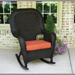 Wonderful Wicker Rocking Chair Cushion The Portside Classic All Weather Set  Inside Image Of Furniture Interesting