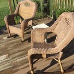 Image is loading Outdoor-Wicker-Rocking-Chair-Cushion-Rocker-Seat-Porch-