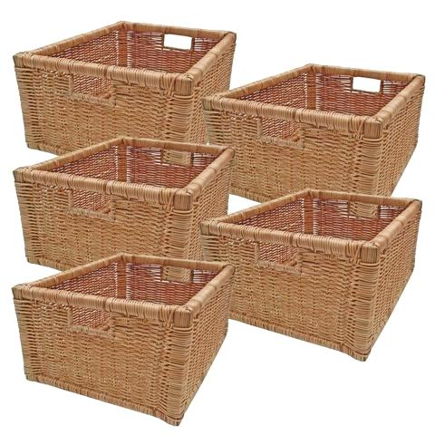 Wicker Storage Baskets Wicker Storage Basket Rattan Shelf Drawer Fern Size  Options Bulk Discounts